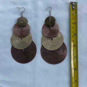 Four Disc Earrings